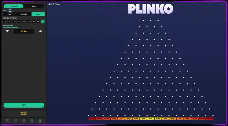 Reguli de bază Plinko
